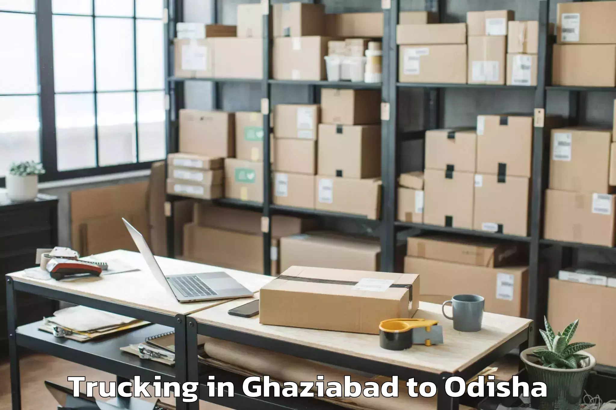 Book Ghaziabad to Bamebari Trucking Online